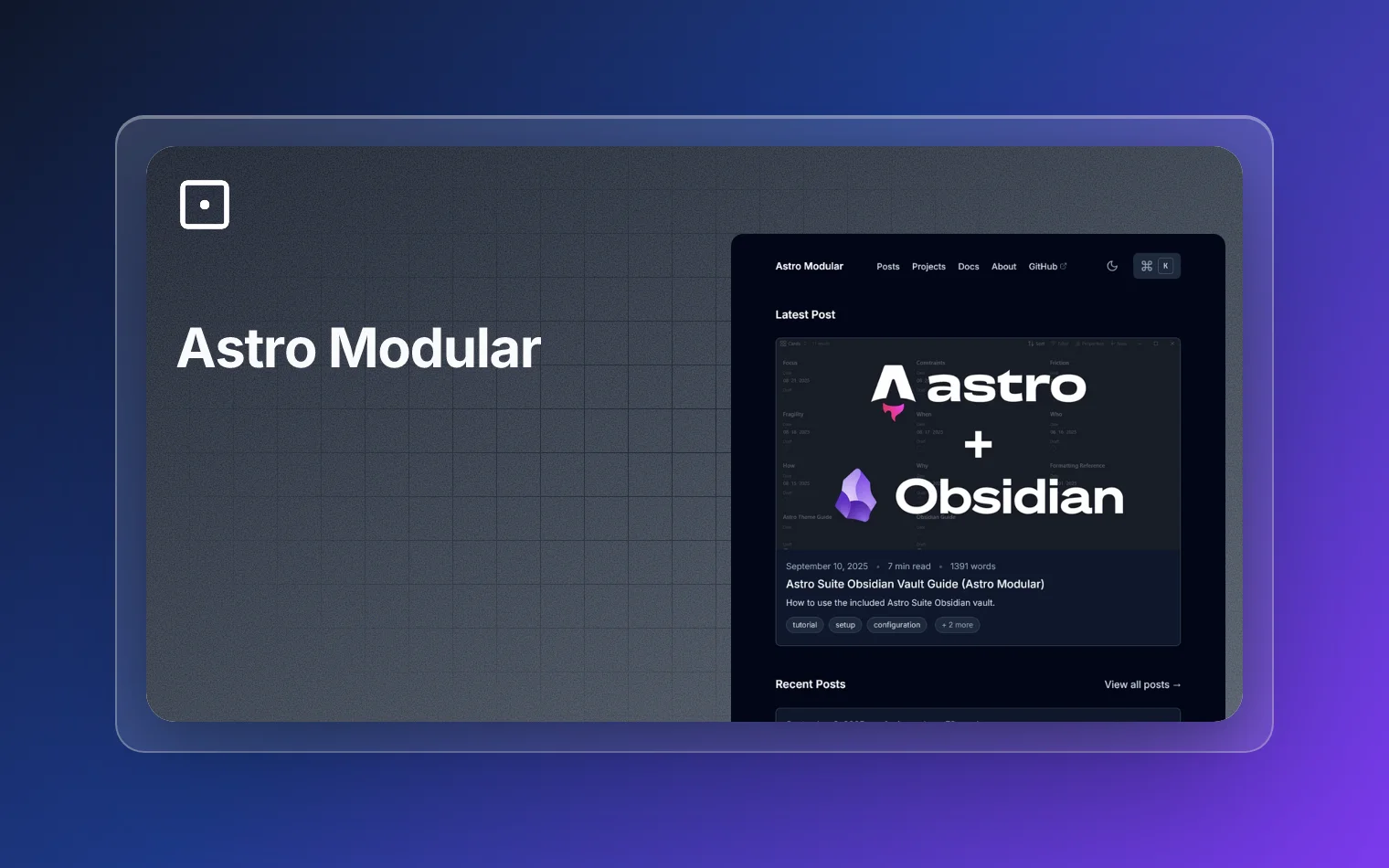 Astro Modular preview