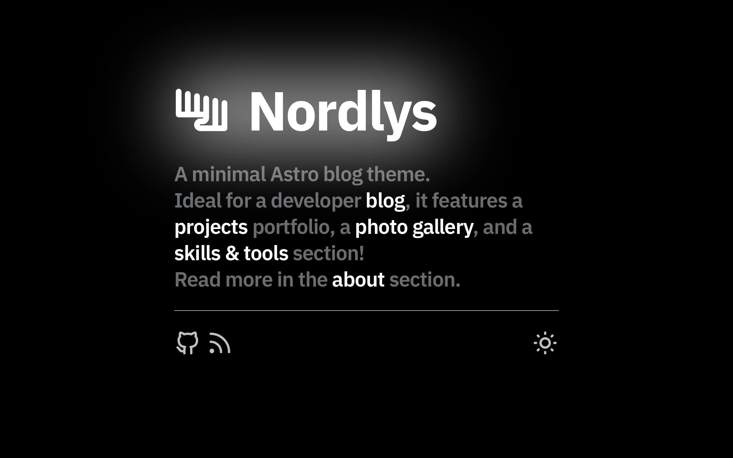 The Nordlys demo, first frame
