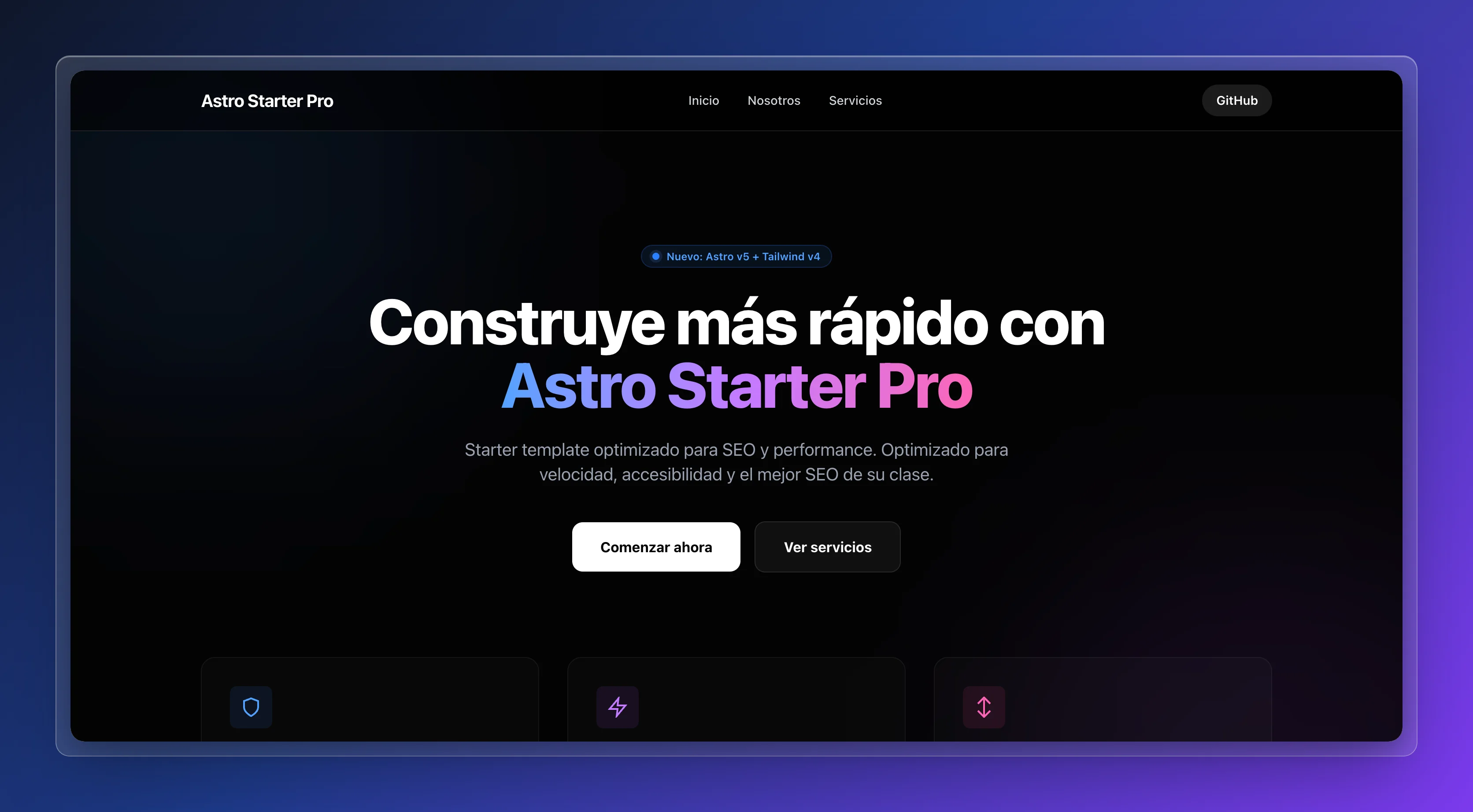 Astro Starter Pro preview