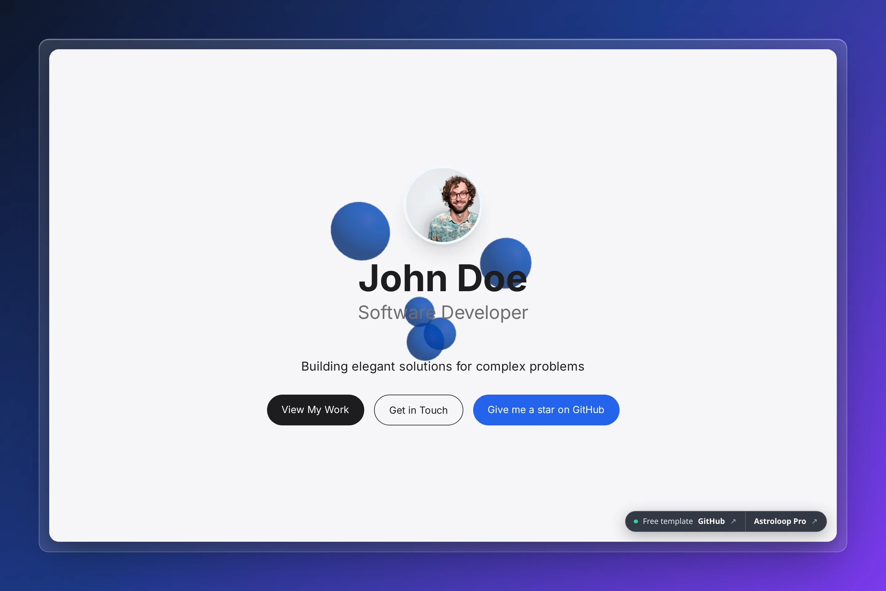Apple Style Portfolio preview