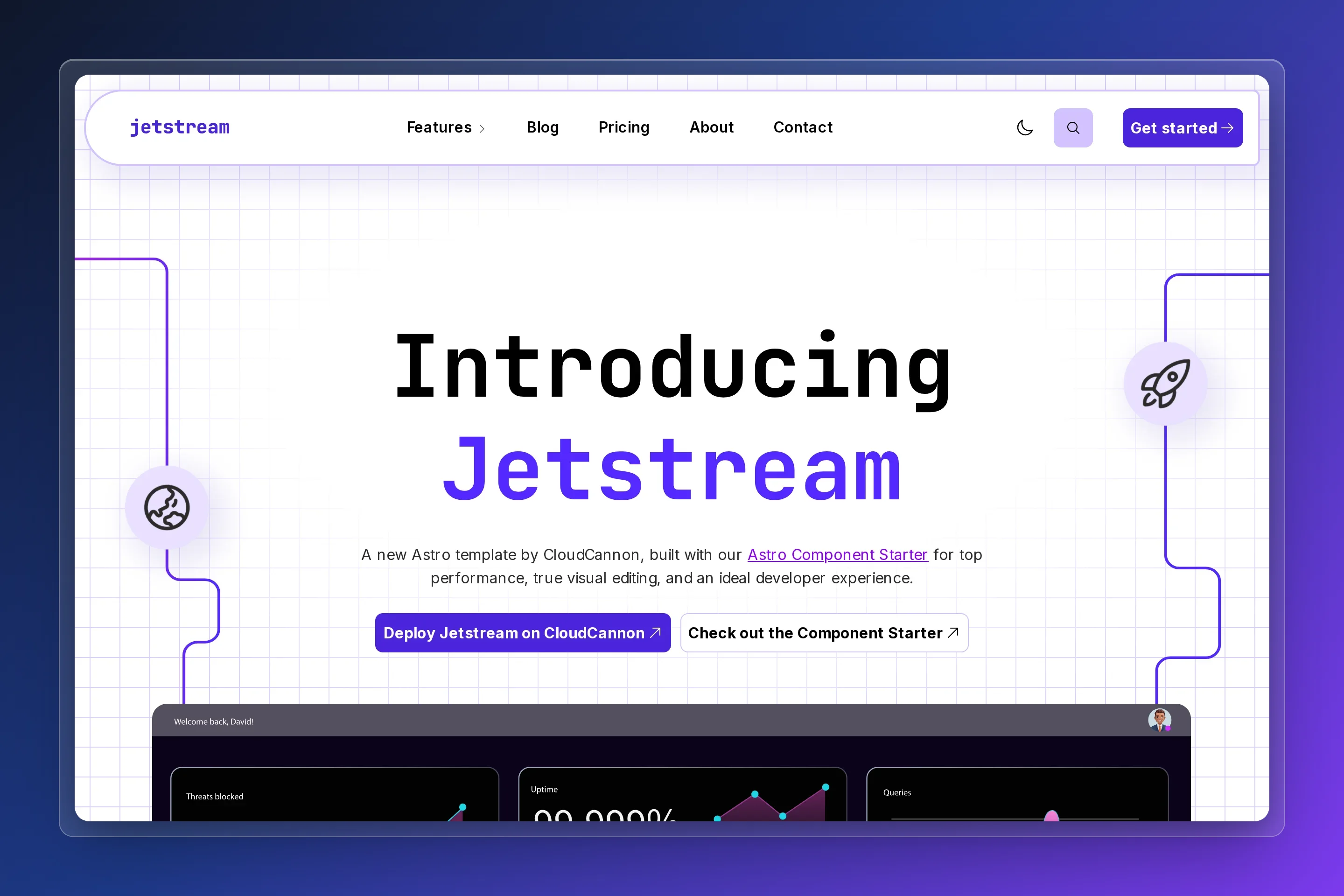 Jetstream Astro Template preview