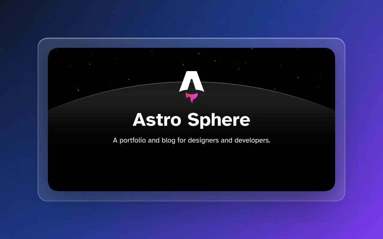 Astro Sphere preview