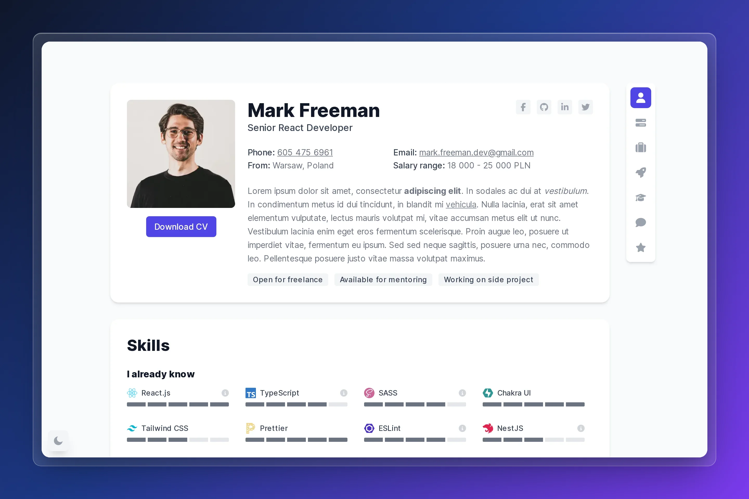 Devscard preview