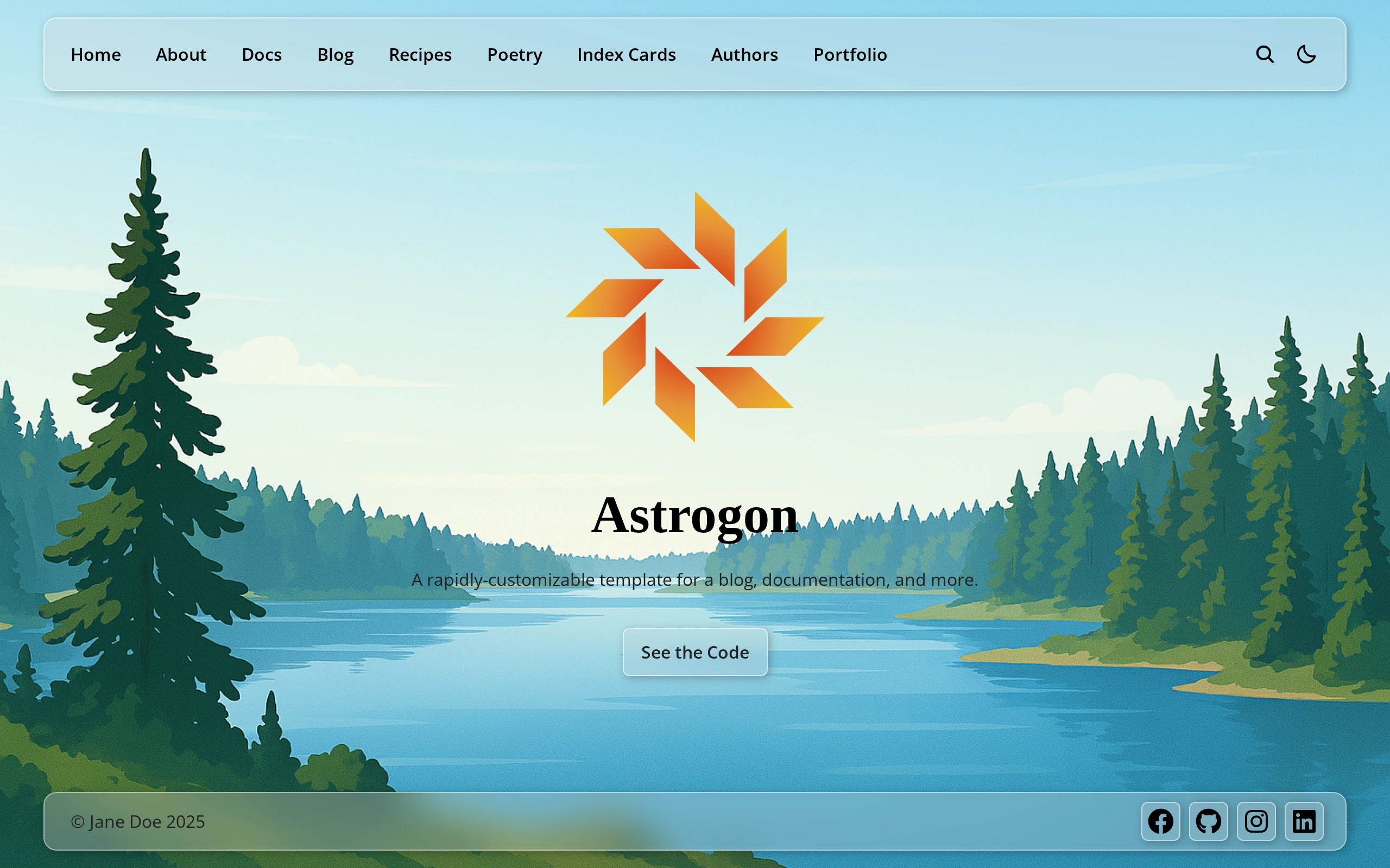The Astrogon demo, first frame