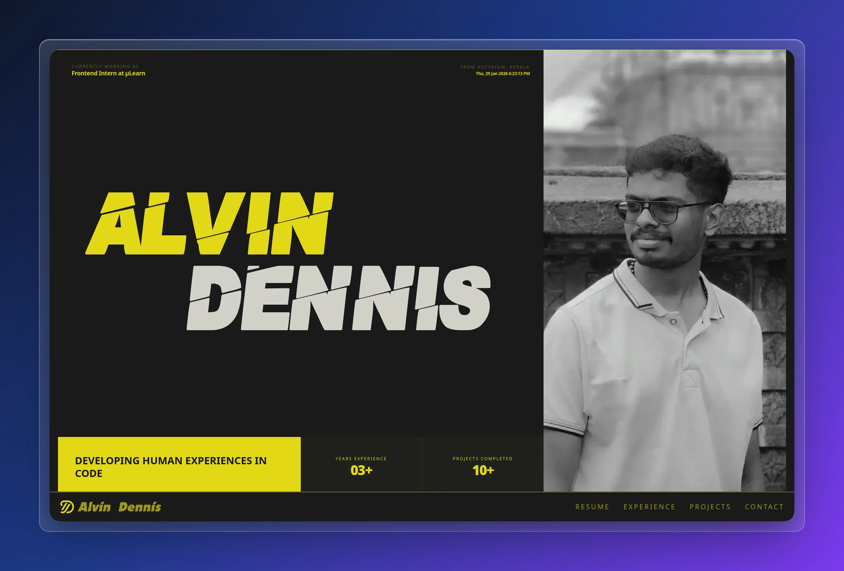 Personal Portfolio 2.0 preview