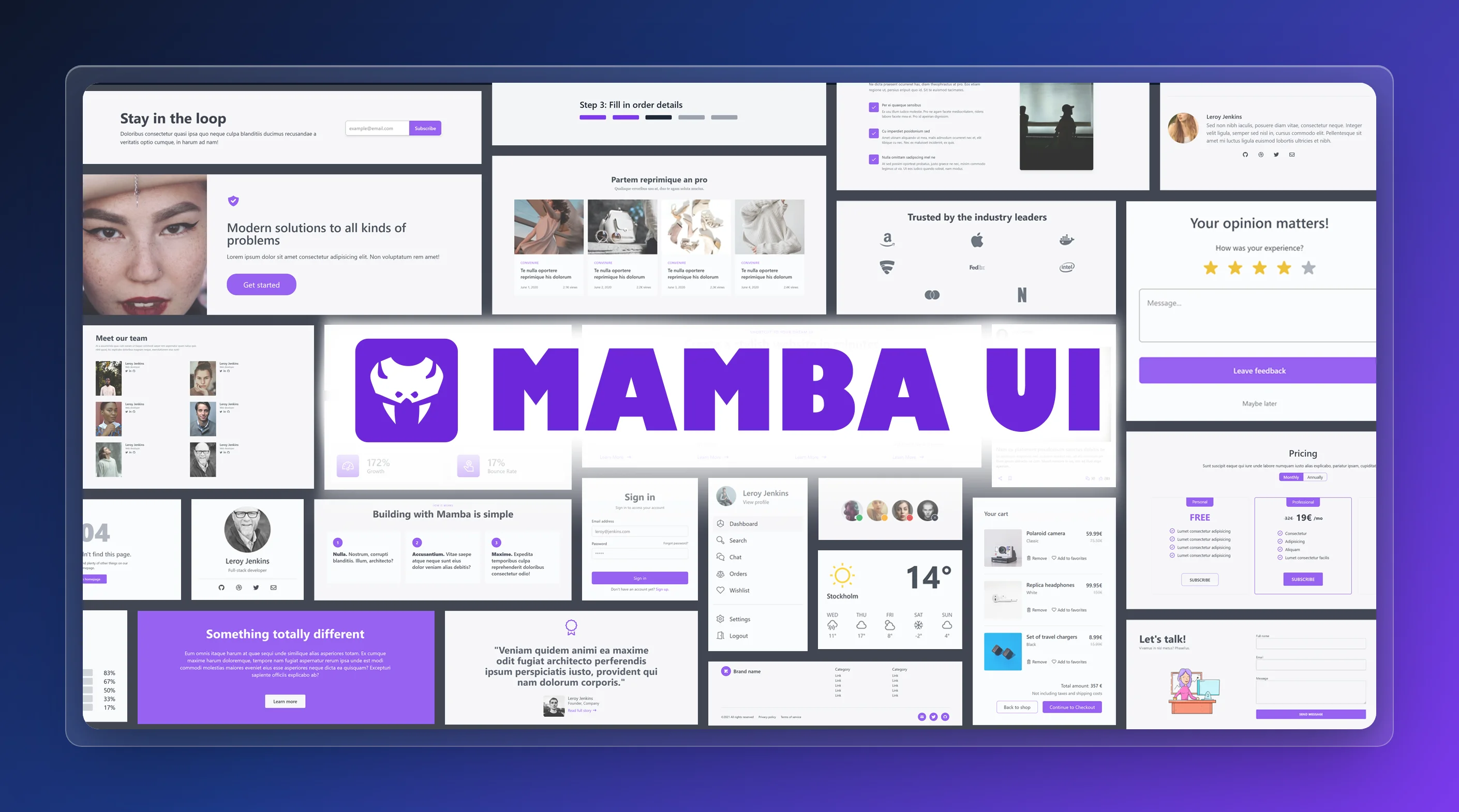 Mamba Ui preview