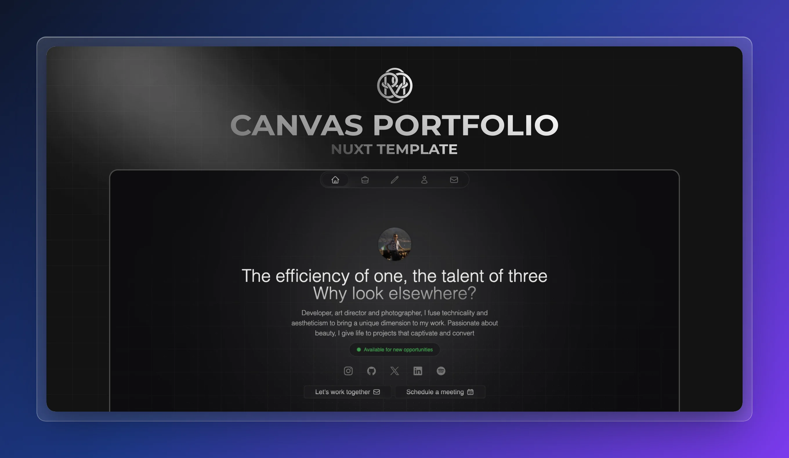 Canvas preview