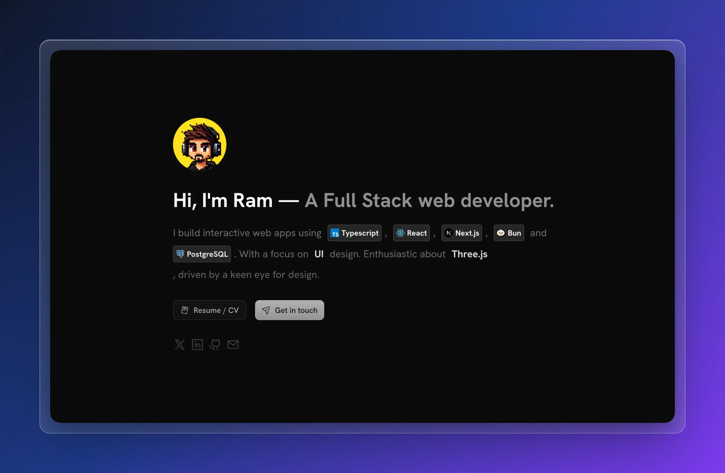 Sleek Portfolio preview