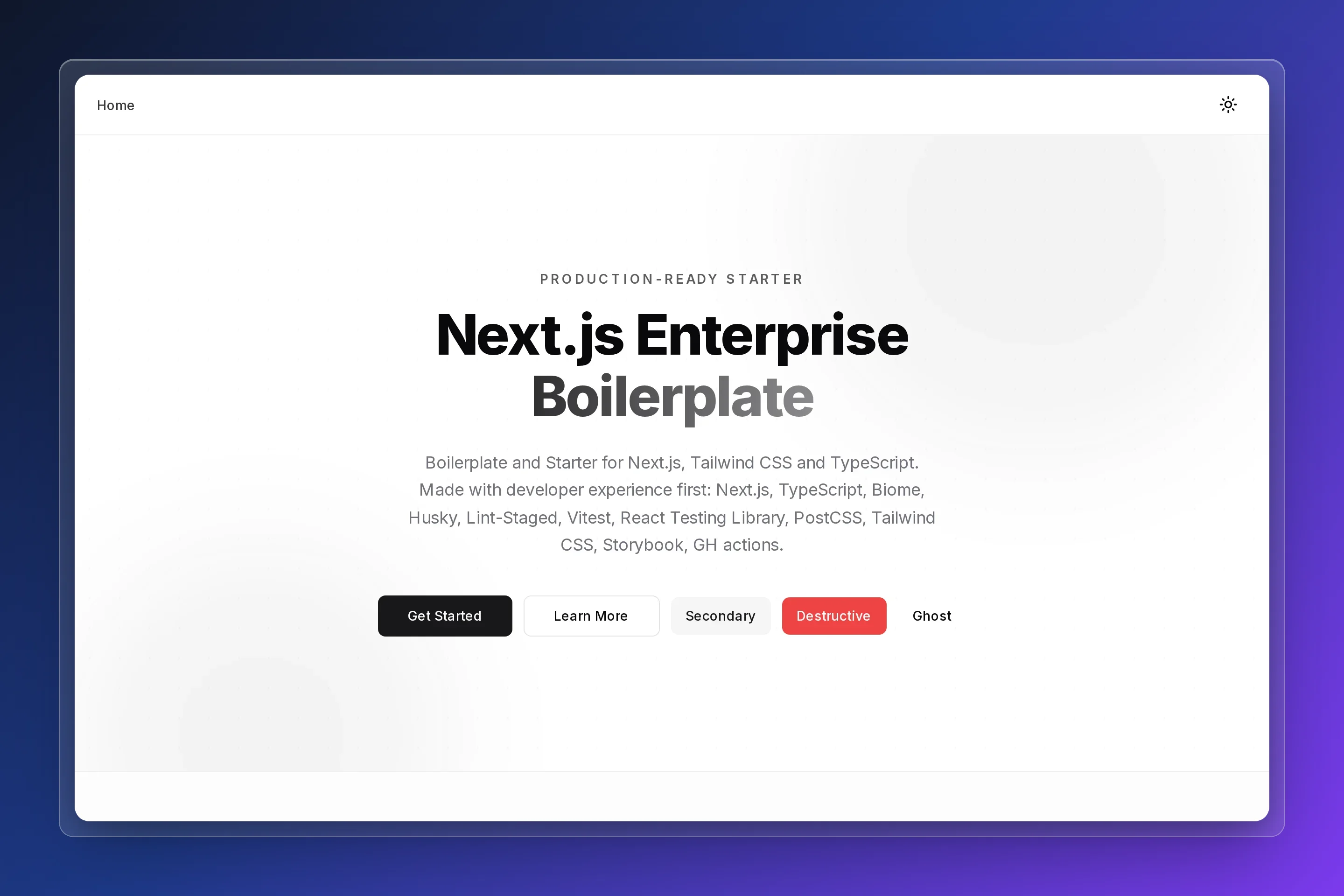 Nextjs Boilerplate preview