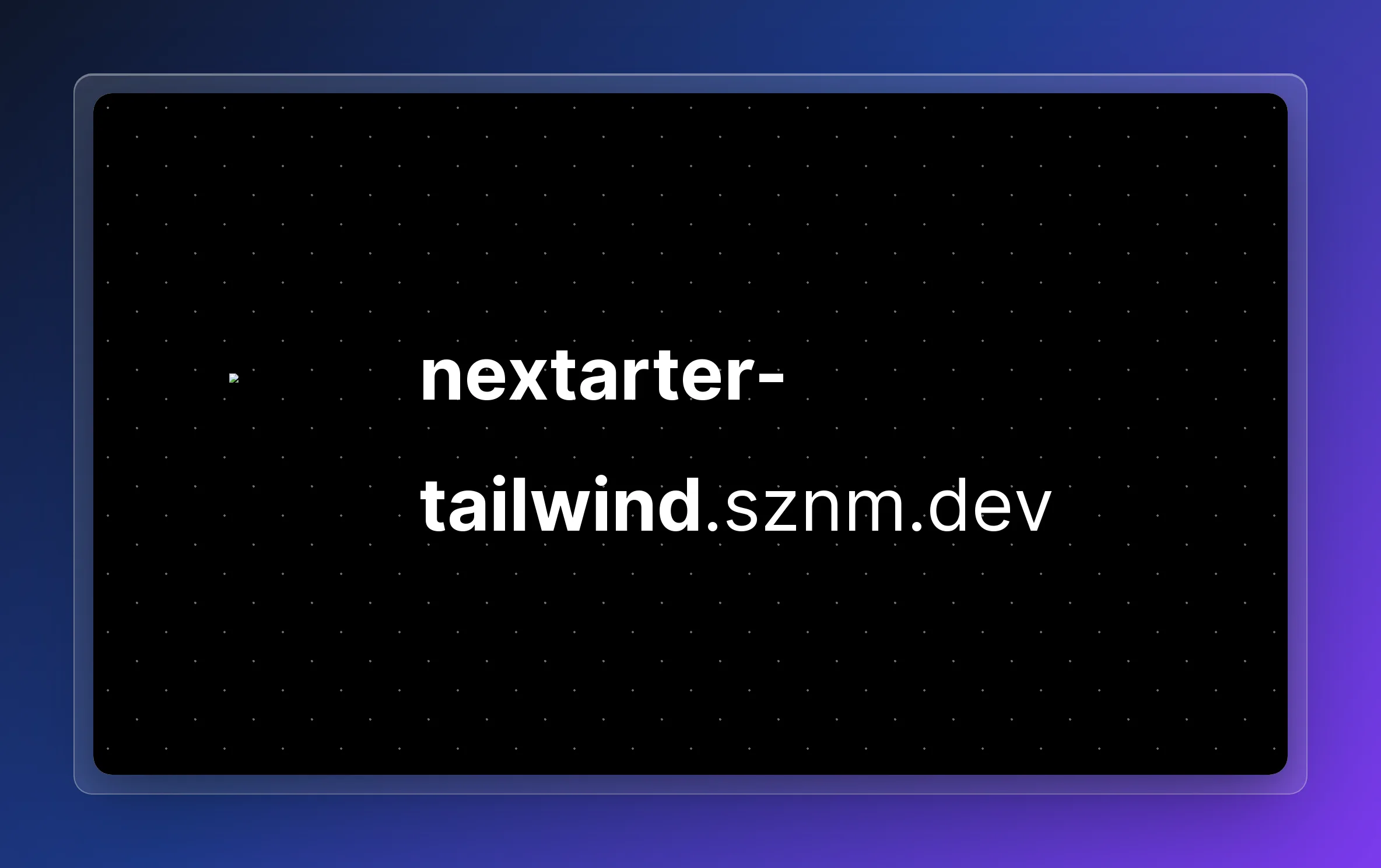 Nextarter Tailwind preview