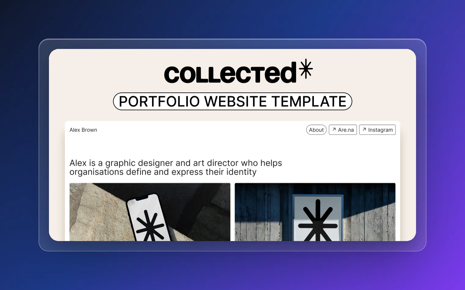 Collected Nextjs Portfolio Template preview