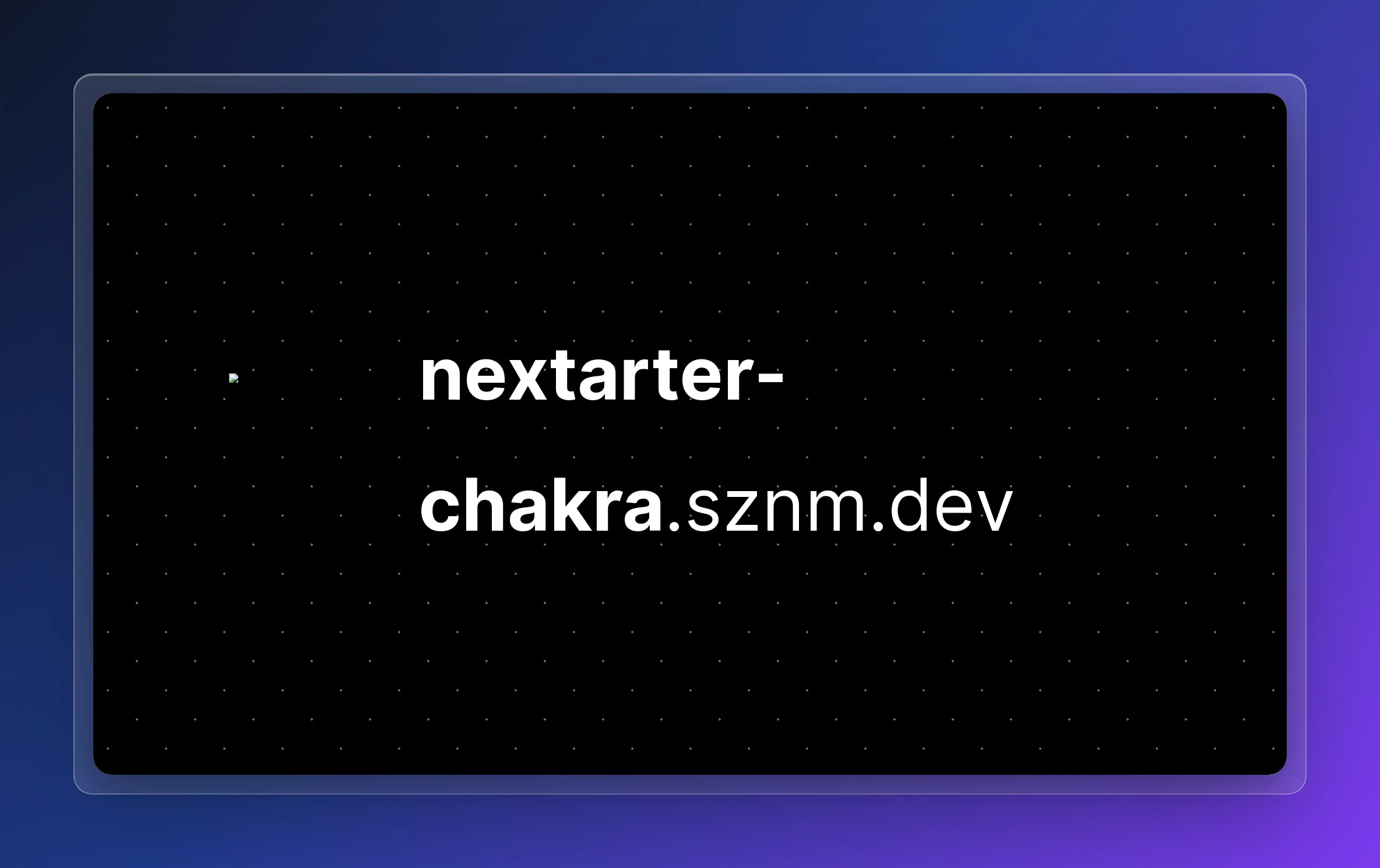 Nextarter Chakra preview