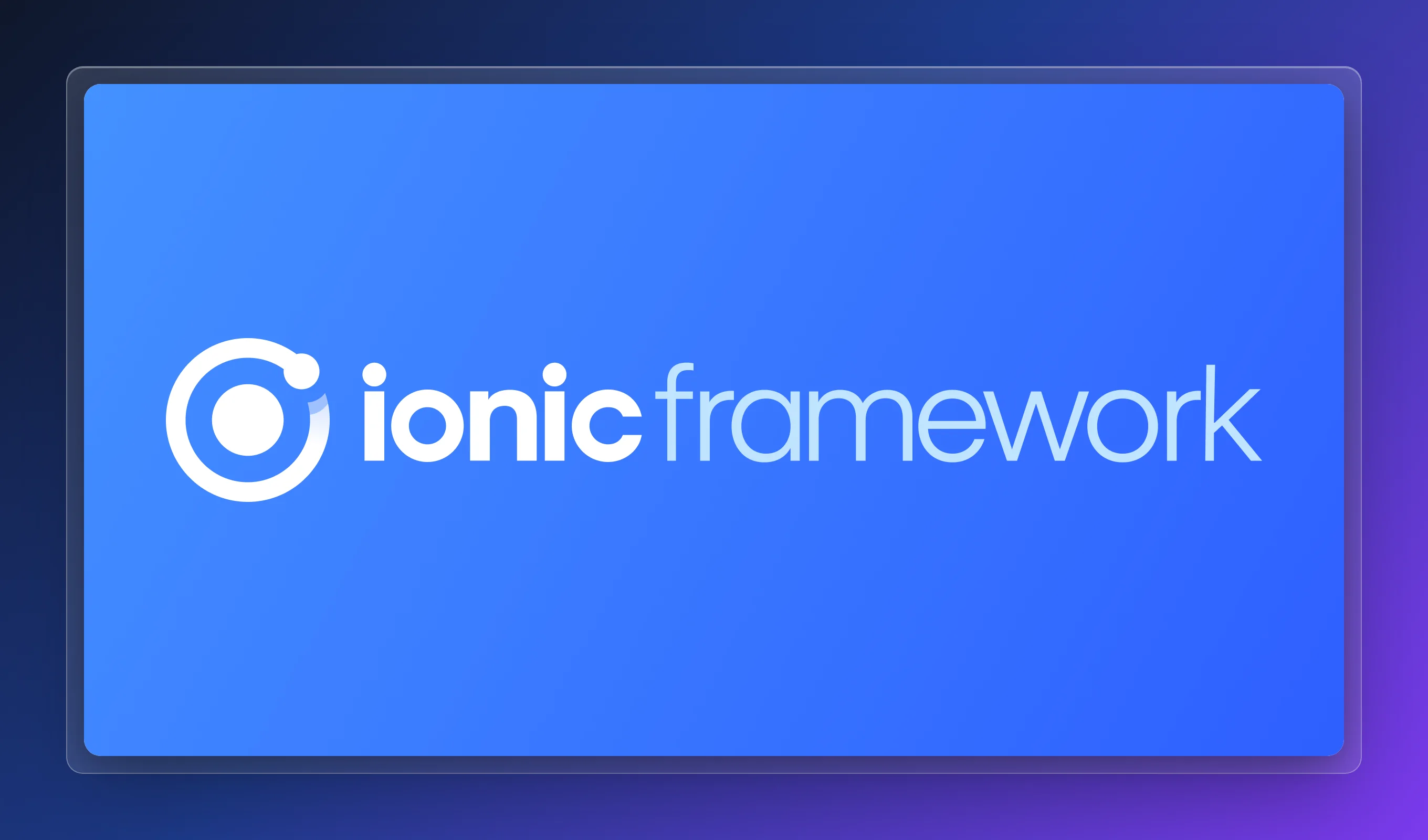 Ionic Starter Template preview