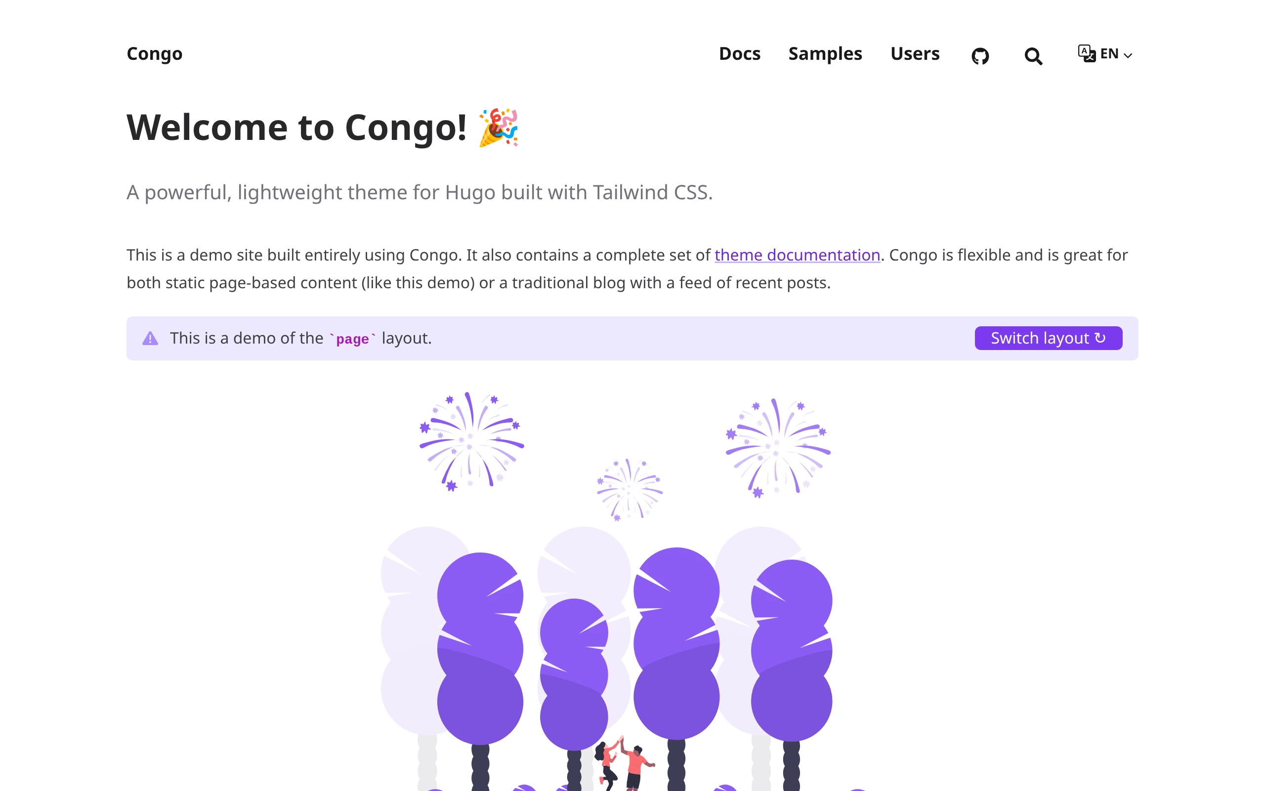 The Congo demo, first frame
