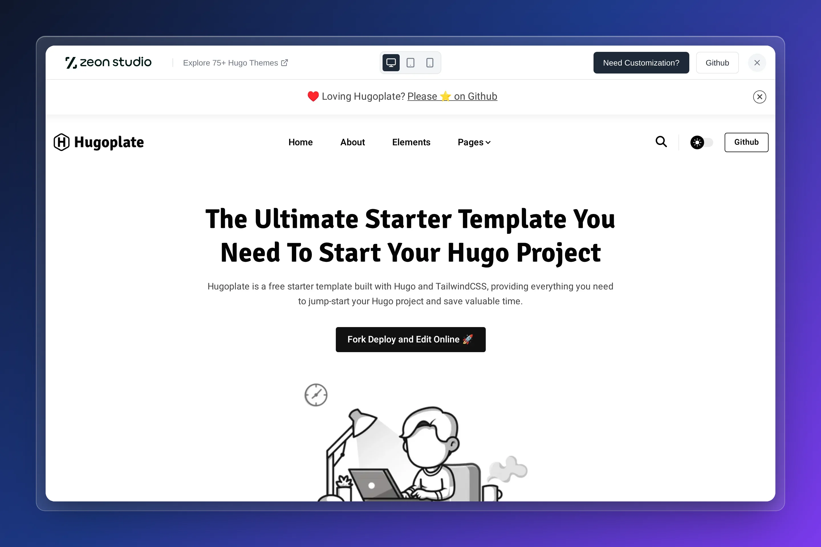 Hugoplate preview