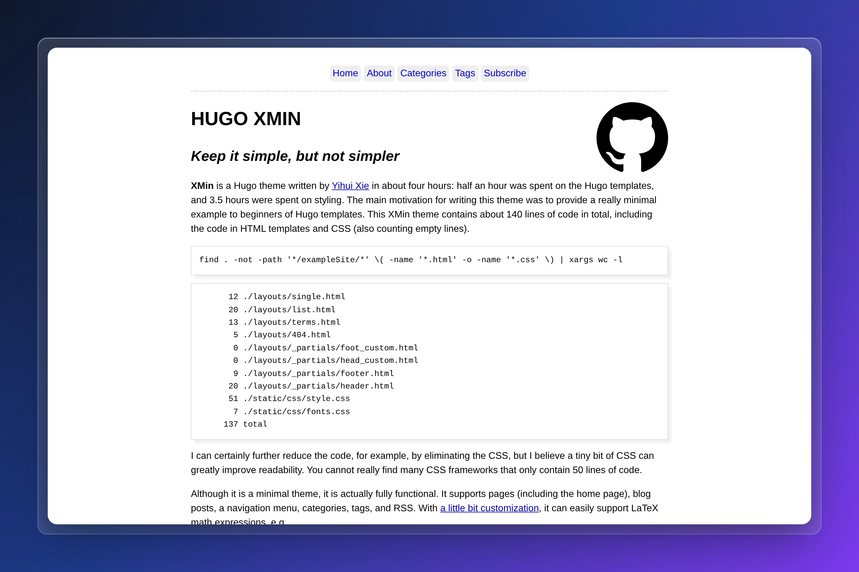 Hugo Xmin preview