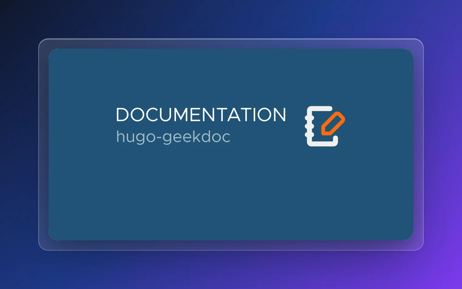 Hugo Geekdoc preview