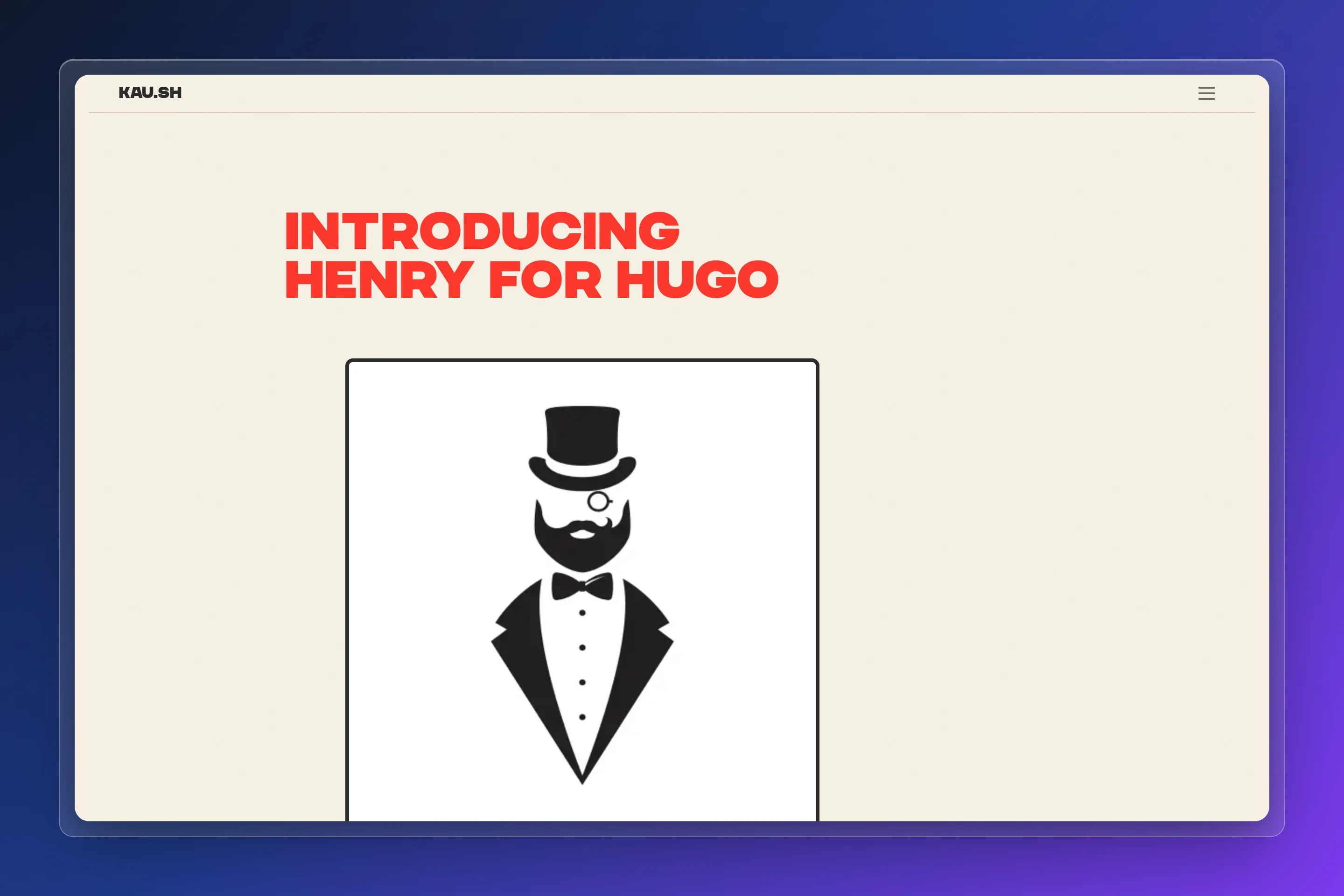 Henry Hugo preview